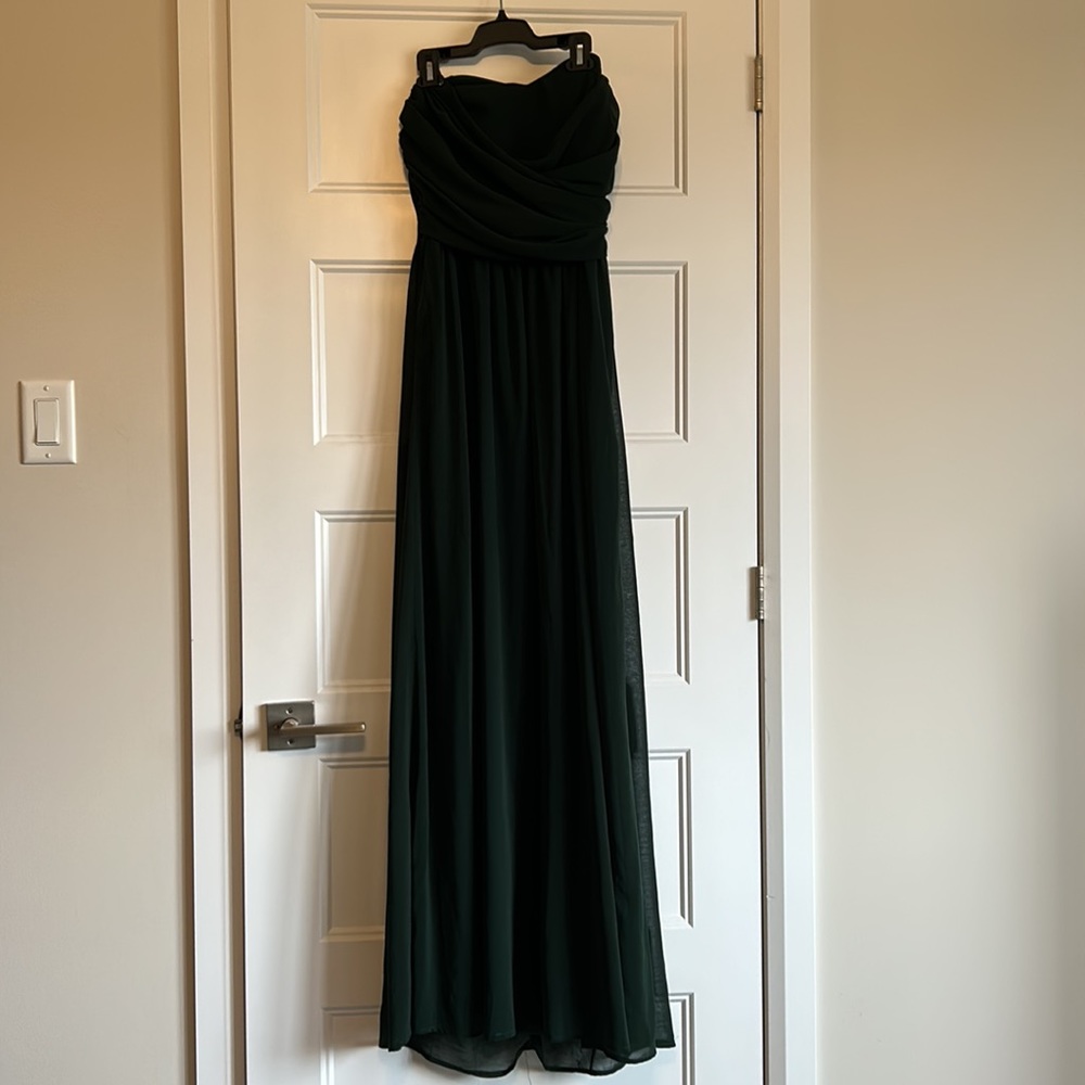 Lulus Maxi Strapless Sweetheart Dress